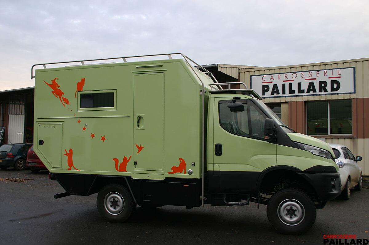 Camping-car poids-lourd IVECO Daily 4×4 vert