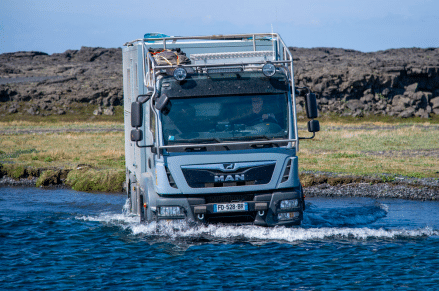 4x4 poids lourds  PAILLARD passage de gué